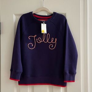 Mini Boden “Jolly” Sweatshirt, Girls Size 7-8, NWT